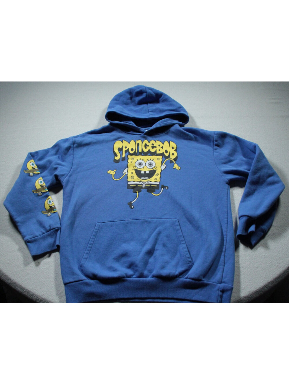 SpongeBob SquarePants Youth XL Hooded Sweatshirt Hoodie Kids Blue